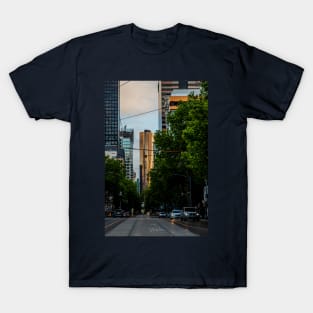 William Street featuring the Prima Pearl Tower, Melbourne, Victoria, Australia T-Shirt